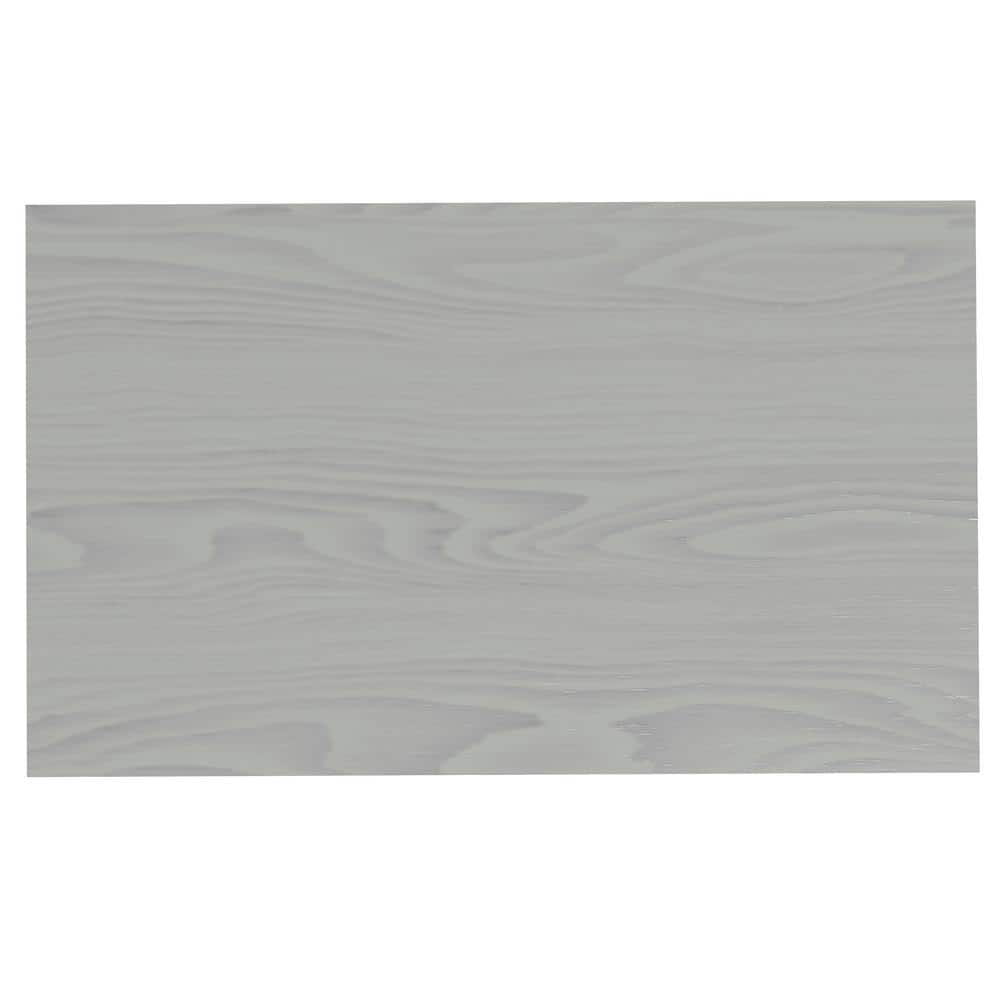 Fog Grey Solid Wood 2-Drawer Bedside Table