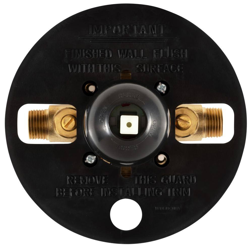 Matte Black Pressure Balance Thermostatic Valve with Lever