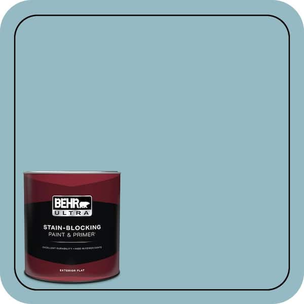 BEHR ULTRA 1 qt. #T18-13 Casual Day Flat Exterior Paint & Primer