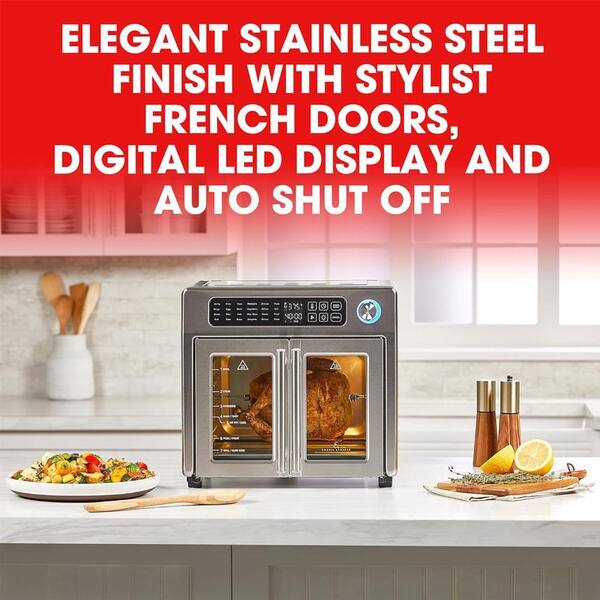 Aoibox 26 qt. Stainless Steel Extra Large Air Fryer