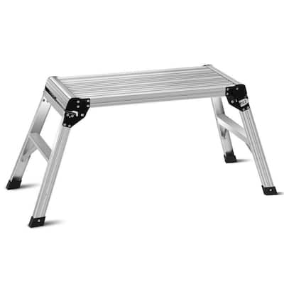 3 .62 ft. x 1.62 ft. x 1. 3 3 ft. Aluminum Portable Folding Work Platform, 3 3 0 lb. Load Capacity