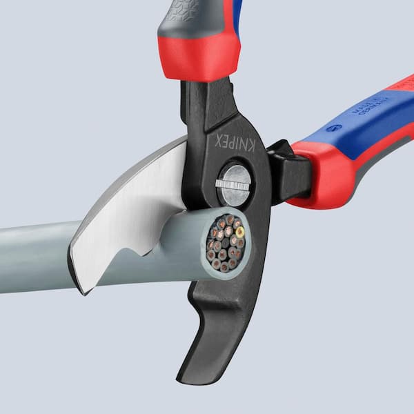 KNIPEX 8 in. Cable Shears with Comfort Grip Handles 95 12 200
