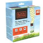 Fly Traps Outdoor and Fruit Fly Traps for Indoors- Fly Trap Paper Strips and Gnat Traps for House (40-Pack)
