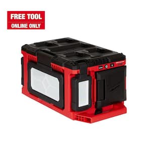 M18 18-Volt Lithium-Ion Cordless PACKOUT 3000 Lumens LED Light with Built-In Charger