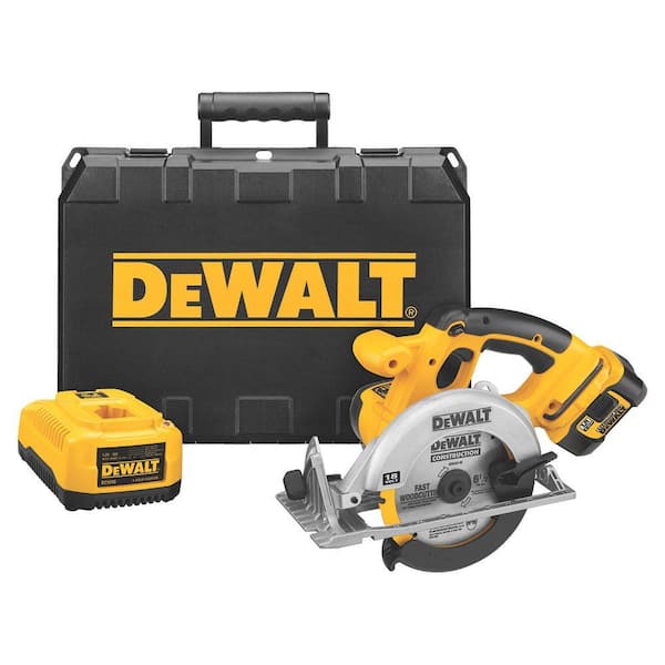 DEWALT 18-Volt Lithium-Ion Cordless Circular Saw Kit with Battery 2Ah, 1-Hour Charger and Case