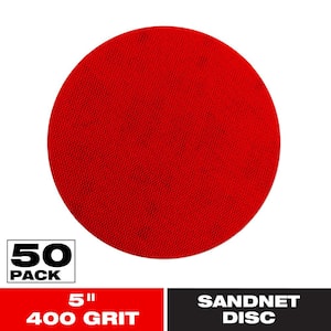 5 in. 400-Grit SandNet Disc with Free Application Pad (50-Pack)