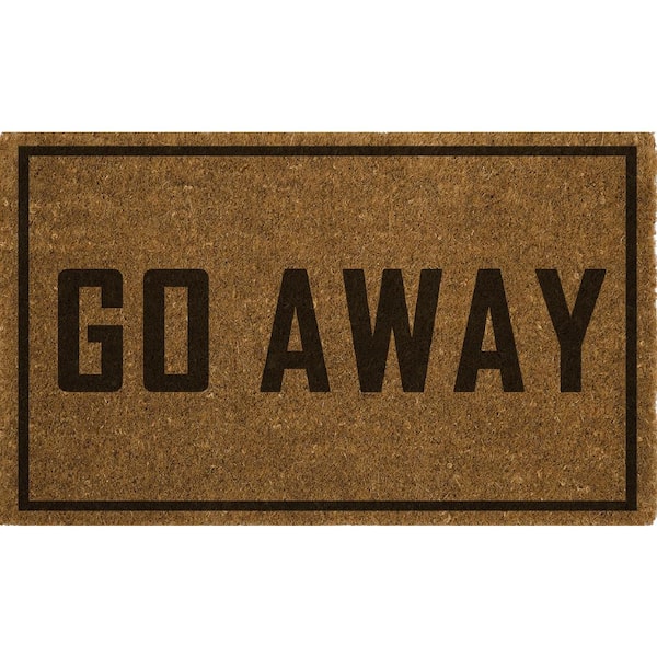 Home Dynamix Fiesta Brown/Tan 18 in. x 28 in. Coir Outdoor Mat