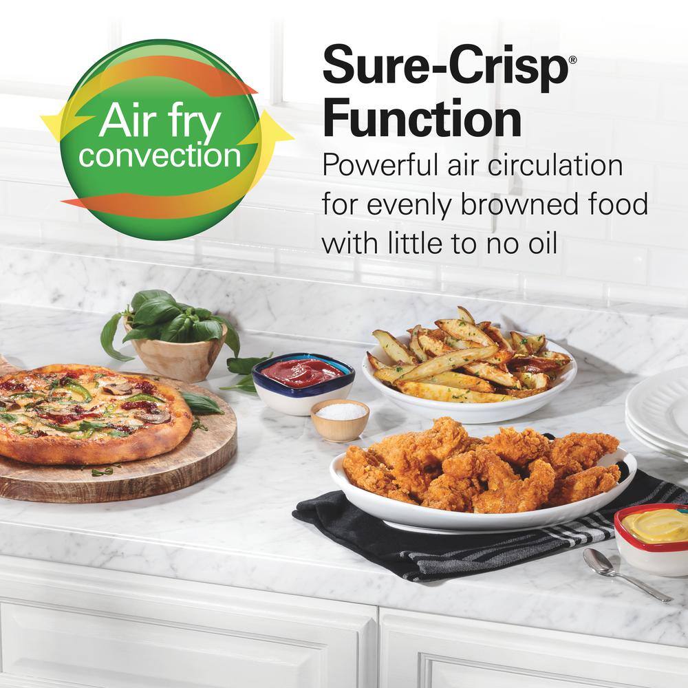 Stainless Steel 4-Slice Air Fryer Toaster Oven with Auto Shutoff