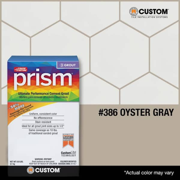 Prism #386 Oyster Gray 17 lb. Ultimate Performance Grout