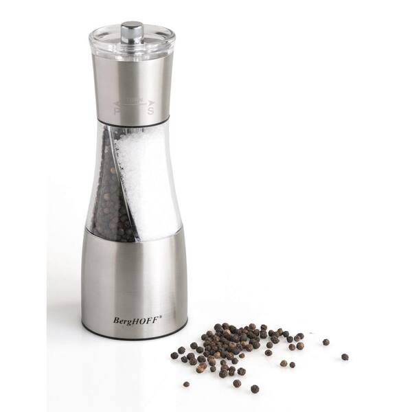 BergHOFF Duo Stainless Steel 2-in-1 Salt and Pepper Mill