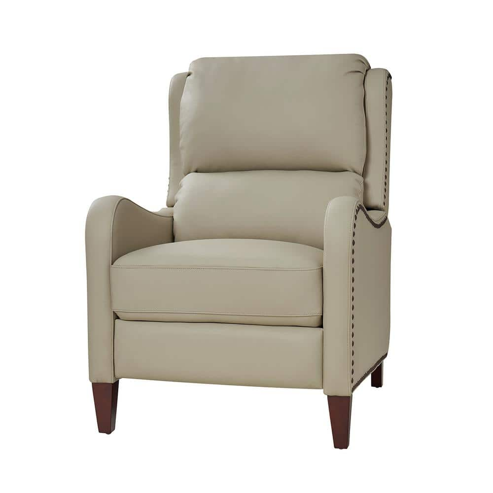 14 Karat Home Brown Leather Upholstered Recliner in the Recliners  department at