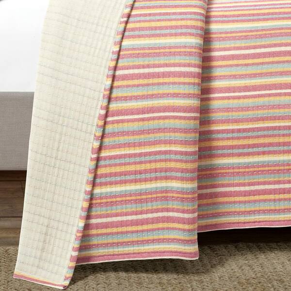 Gingham Check Yarn Dyed Chair Pad 2-Pack Set, Lush Decor