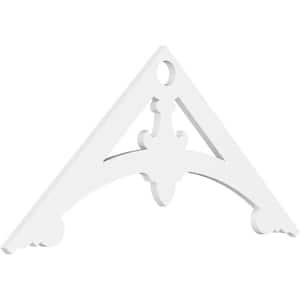 1 in. x 48 in. x 22 in. (11/12) Pitch Sellek Gable Pediment Architectural Grade PVC Moulding