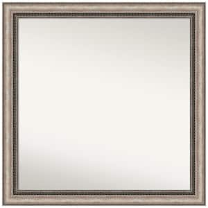 Lyla Ornate Silver 30.25 in. W x 30.25 in. H Square Non-Beveled Framed Wall Mirror in Silver