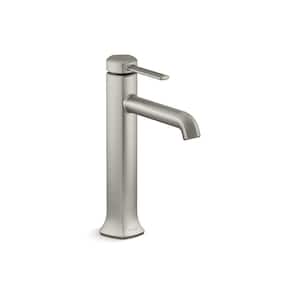 Occasion Tall Single-Handle Single-Hole Bathroom Faucet in Vibrant Brushed Nickel