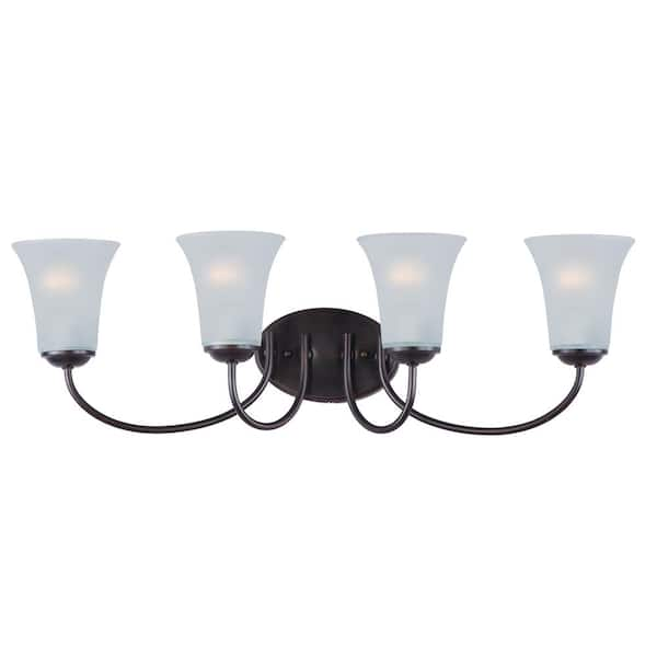 Maxim Lighting Logan 4-Light Oil Rubbed Bronze Bath Light Vanity