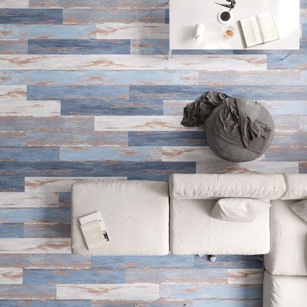 オールドデック　ブルーリボン Deco Products Hydrostop Old Blue Sea 20 MIL x 7.1 in. W x 48 in. L