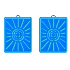14 in. x 11.2 in. Silicone Grill Side Shelf Mat Blackstone Accessories for Outdoor Grill, Blue (2-Pack)