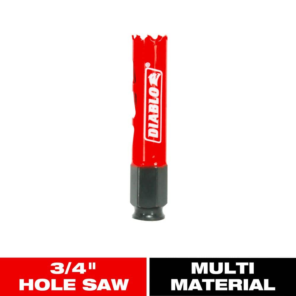 DIABLO 3/4 in. Bi-Metal Hole Saw with 2-3/8 in. Cutting Depth