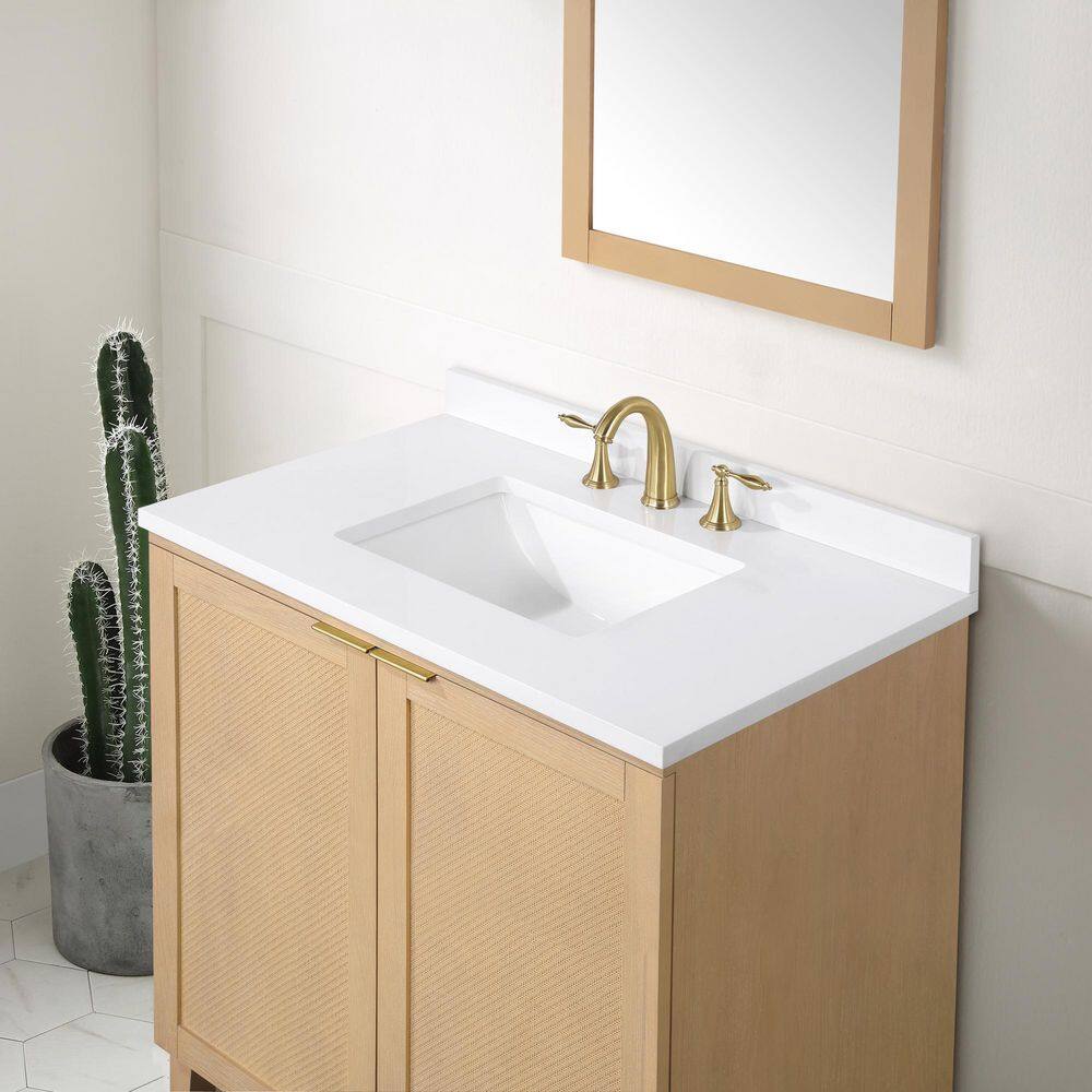 Buy Macy 36 in. W x 22 in. D x 34.5 in H Bath Vanity in Rustic Ash with