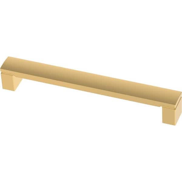 Liberty Simply Geometric 6-5/16 in. (160 mm) Modern Gold Cabinet Drawer Bar Pull