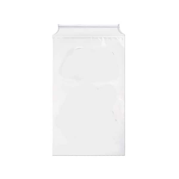 10 lbs. Ice Bags with Drawstring 10 L x 6.7 W x 1.2 H LDPE Heavy-Duty Ice Storage Bags for Machine 50 Pack