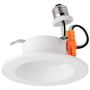 4 in. Housing Required 5000K Remodel Round Dimmable Medium E26 Base ENERGY STAR Integrated LED Recessed Light Kit