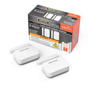 Smart Home Security Wireless (Battery) Door/Window Motion Sensor Add-on Accessory  White Powered by Hubspace (2-Pack)