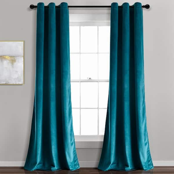 Lush Decor Prima Velvet Window Curtain Panels