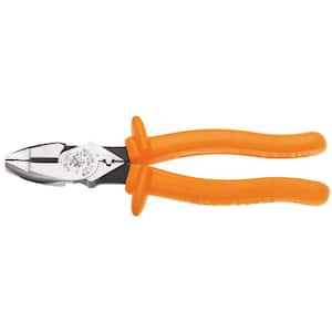 9 in. Insulated Side Cutting Crimping Pliers