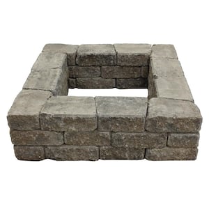 StackStone 39 in. x 39 in. Concrete Fire Pit Wall Kit in Summit Blend