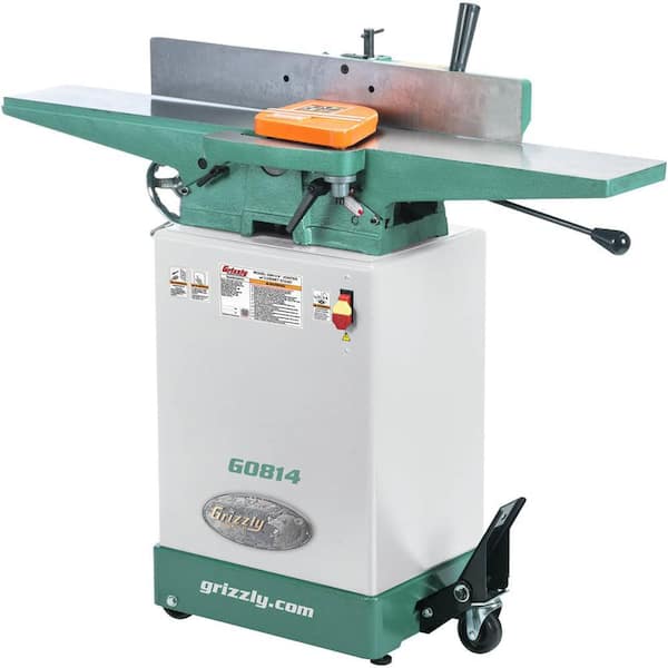 Grizzly Industrial 14 Amp/7 Amp 6 in. Corded Jointer with Cabinet Stand