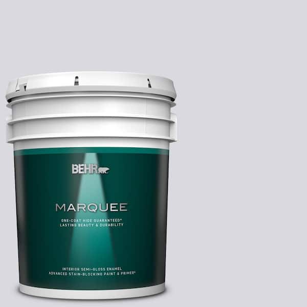 BEHR MARQUEE 5 gal. #MQ3-30 Petal Tip One-Coat Hide Semi-Gloss Enamel Interior Paint & Primer