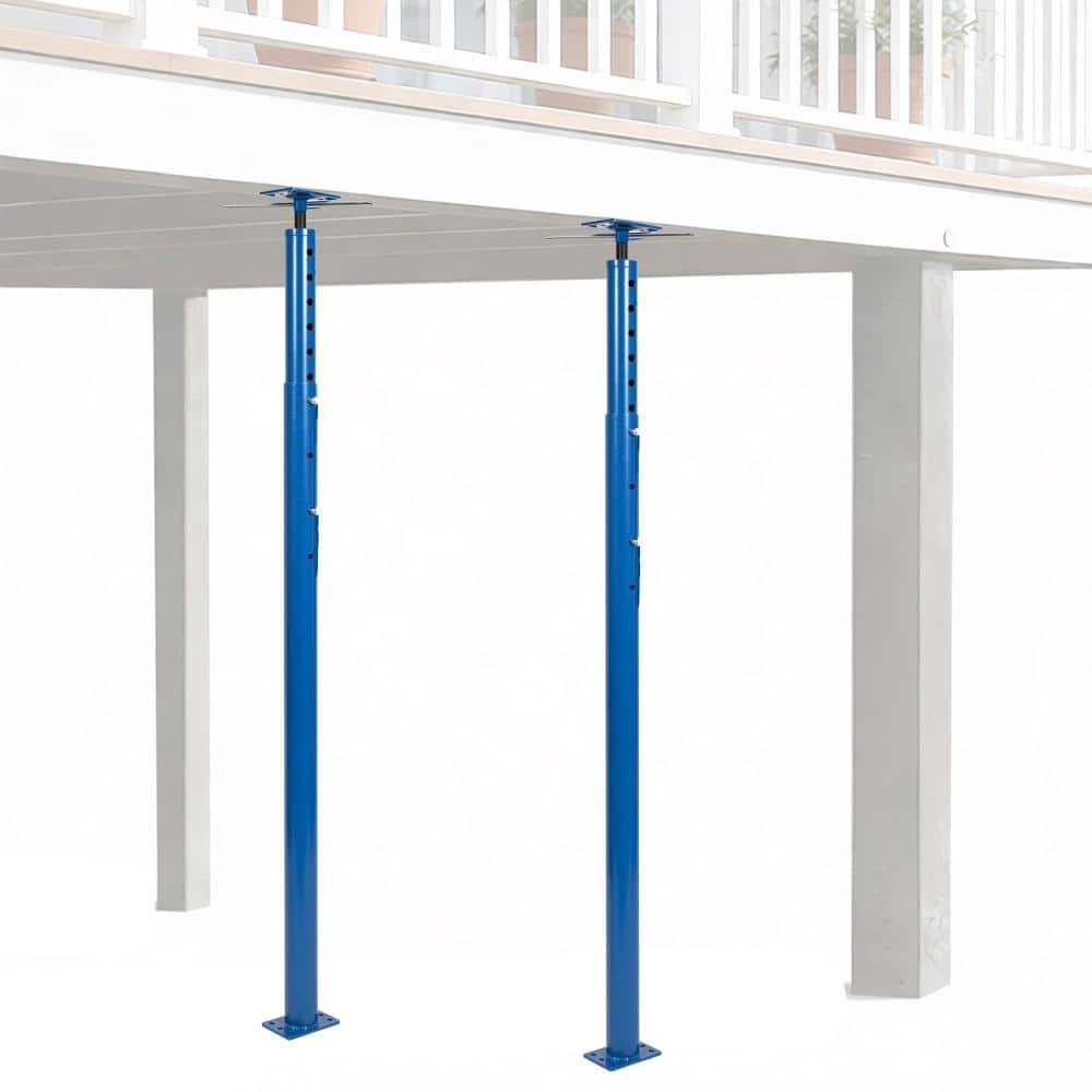 Heavy Duty Adjustable Steel Jack Posts 2 Pack 18,000 lbs Capacity Telescopic Floor Support 56-100in Blue price history on PriceWatchPro
