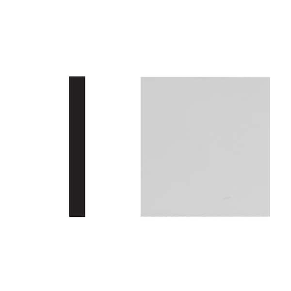 6510 1/4 in. x 1 3/4 in. x 96 in. Finished PVC Composite White Lattice Moulding (1-Piece − 8 Total Linear Feet)
