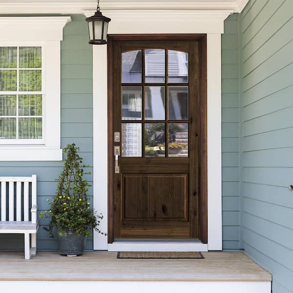 Krosswood Doors 32 in. x 96 in. Rustic Knotty Alder Arch Top Krosswood Doors 32 in. x 96 in. Rustic Knotty Alder Arch Top