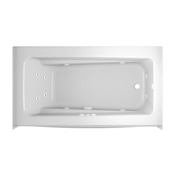 JACUZZI PRIMO 60 in. x 32 in. Whirlpool Bathtub with Right Drain in