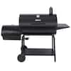 Royal Gourmet Charcoal Barrel Grill with Offset Smoker in Black CC2036F ...