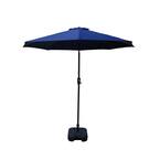 9 ft. Outdoor Market Patio Umbrella with Crank/Tilt in Navy
