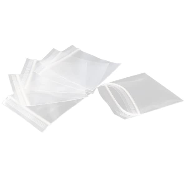 N/A 400 pcs 2 x 2 Transparent Reusable Zipper Storage Bags for Jewelry Candy Coins Mini Plastic Bags