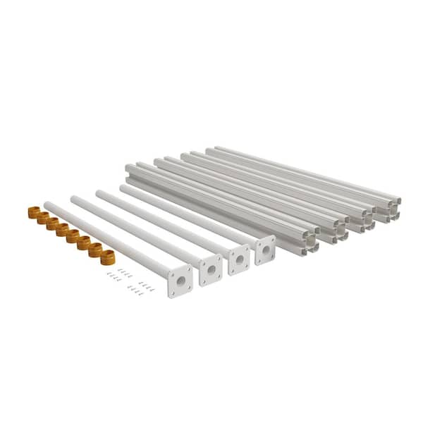Premium No Dig 4 ft. Post & Surface Mount Bundle (4-Pack)