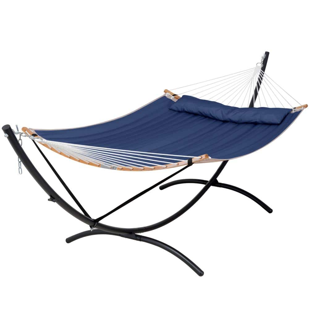 12.5 ft. Curved Stand Portable Freestanding Hammock – Outdoor, Navy price history on PriceWatchPro