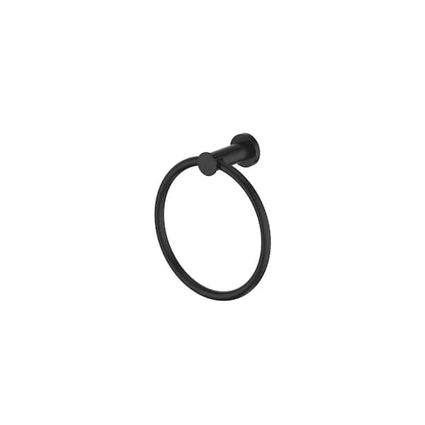 ZLINE Kitchen and Bath ZLINE Emerald Bay Towel Ring in Matte Black (EMBY-TRNG-MB)