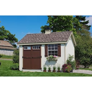 Colonial Pinehurst 8 ft. x 10 ft. Wood Storage Shed DIY Kit with Floor Kit
