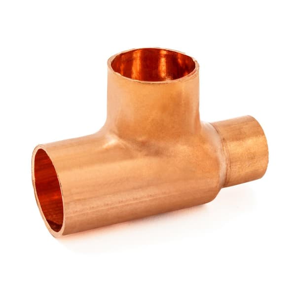 Everbilt In X In X In Copper Pressure Cup X Cup X Cup Reducing Tee Fitting W