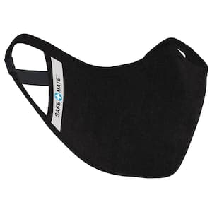Safe-Mate x Case-Mate - Cloth Face Mask - Washable and Reusable - Adult S/M - Cotton - Includes Filter - Black