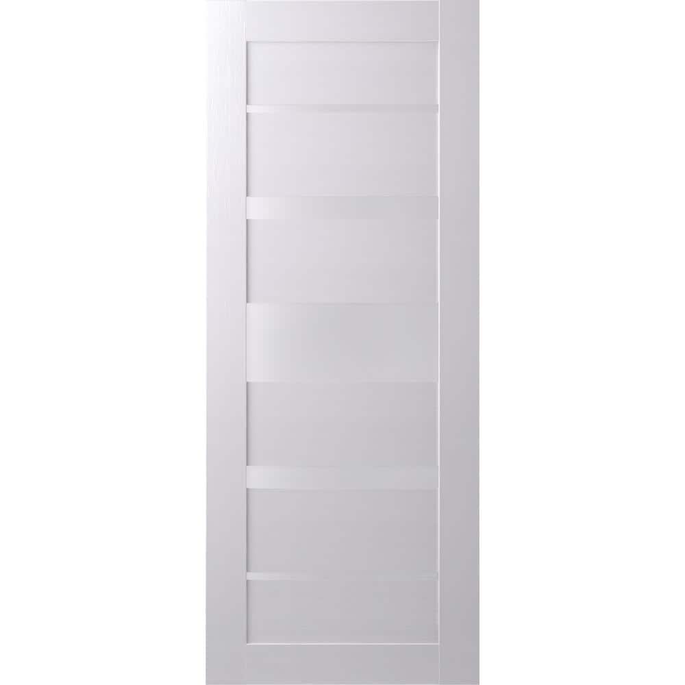 Bianco Noble Frosted Glass Solid Core Interior Door Slab