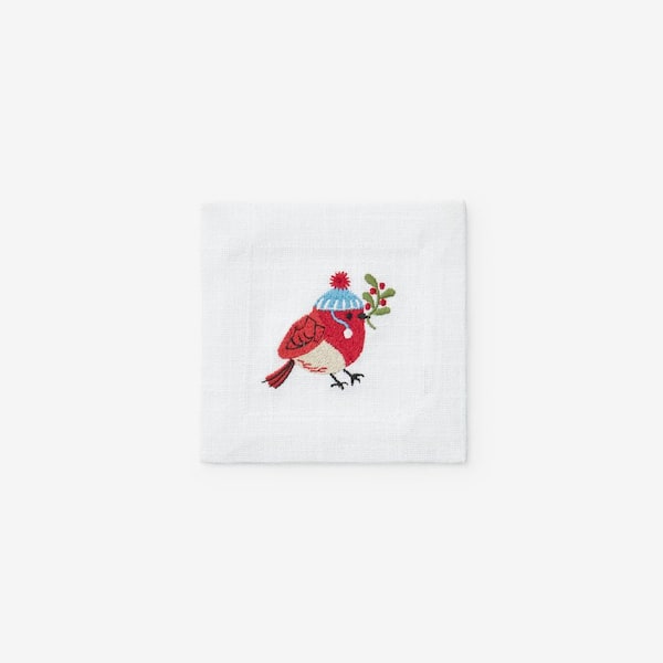 Company Cotton Embroidered Novelty 5 in. W x 5 in. H Multi Cotton Napkins Set of 4