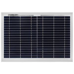 10-Watt Polycrystalline Solar Panel with 6 ft. Alligator Clips for RV's, Camping, Boats, and Gate Openers