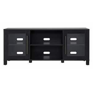 Quincy 58 in. Black Grain TV Stand Fits TV's up to 65 in.
